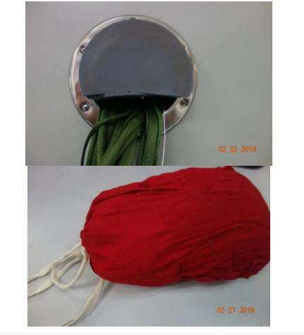 圖2(左)測(cè)試電纜密封不嚴(yán)示意圖；圖3(右) 軟體堵頭示意